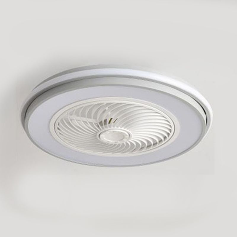 Abgerundete Deckenventilator Lampe Schlafzimmer Metall Nordic Style LED Semi-Flush Mount Light