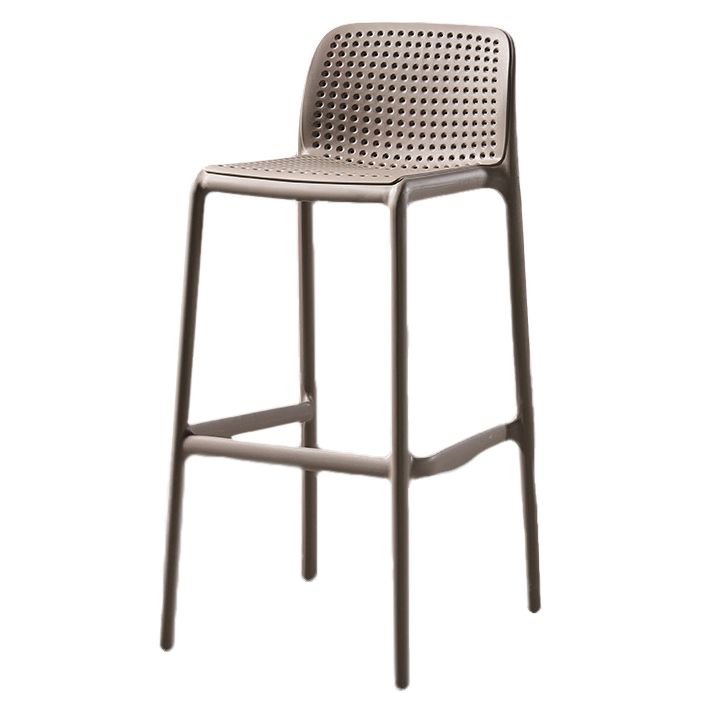 Contemporary Bristol Stackable Stool Matte Finish Plastic Barstool