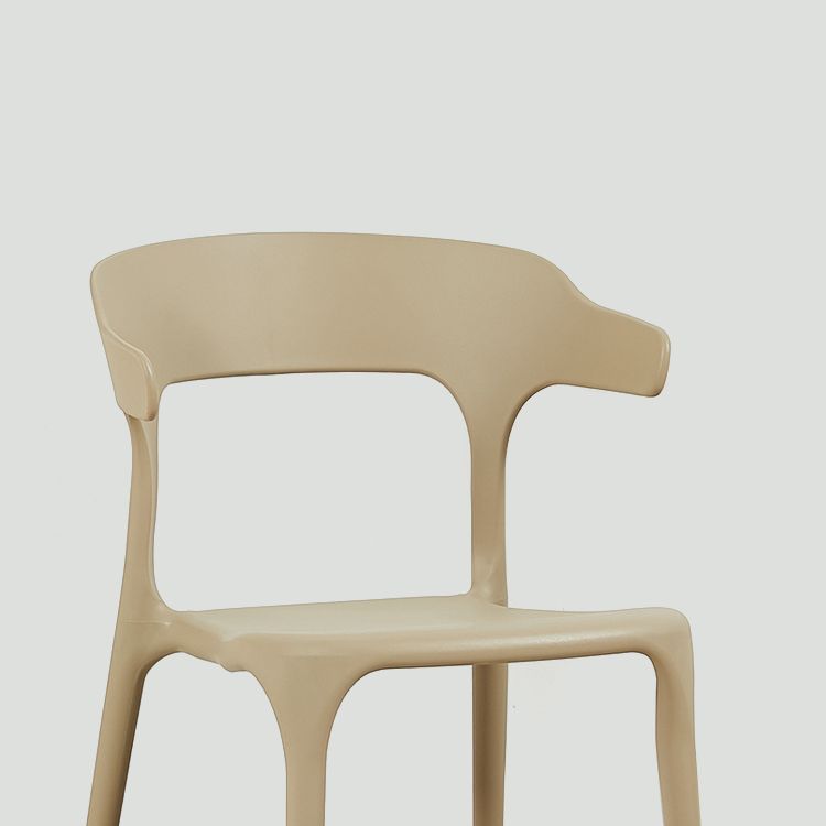 Chaise de salle à manger en plastique de style moderne, chaises latérales empilables sans bras pour la cuisine
