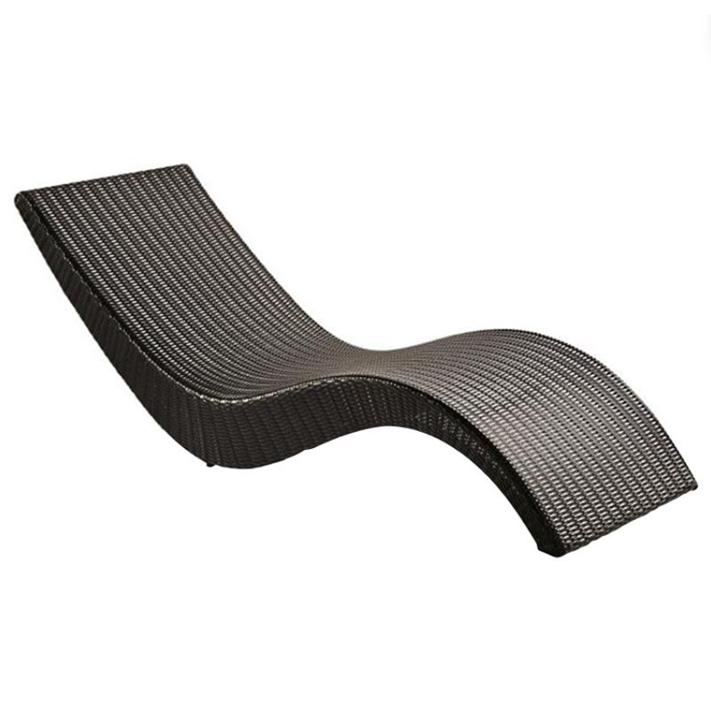 Tropical Patio Daybed Wicker/Rattan UV Resistant Beige Mildew Resistant