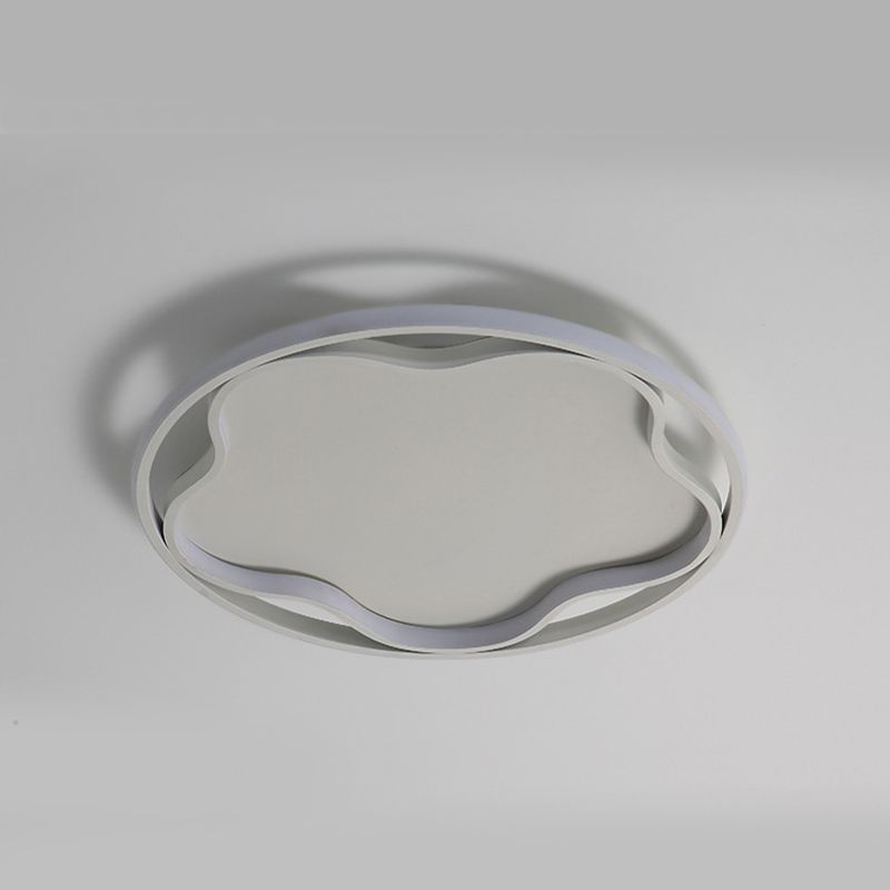 Flor de metal cerca de la iluminación del techo Luz de techo blanca LED nórdica