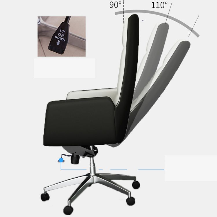 Executive Ergonomic Computer Chair Metal Base Contemporary Office Chair