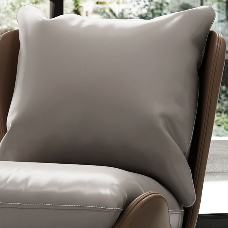 Contemporary Style 26.77" Wide Pillow Back Armless Lounge Chair