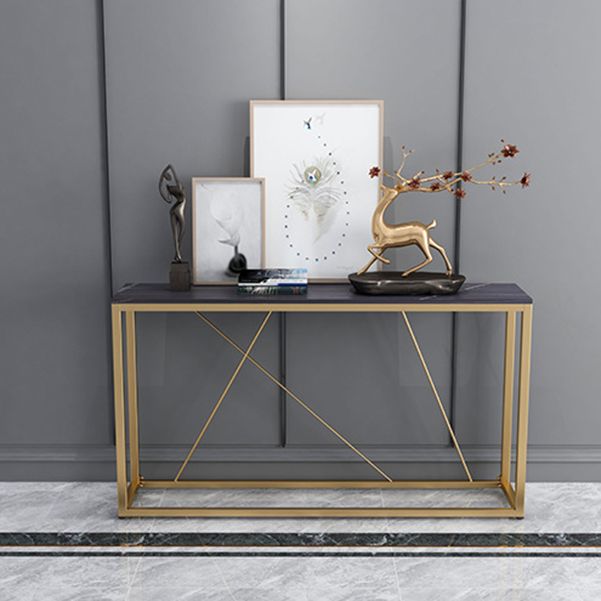 Contemporary Rectangle Console Accent Table Antique Finish Console Sofa Table