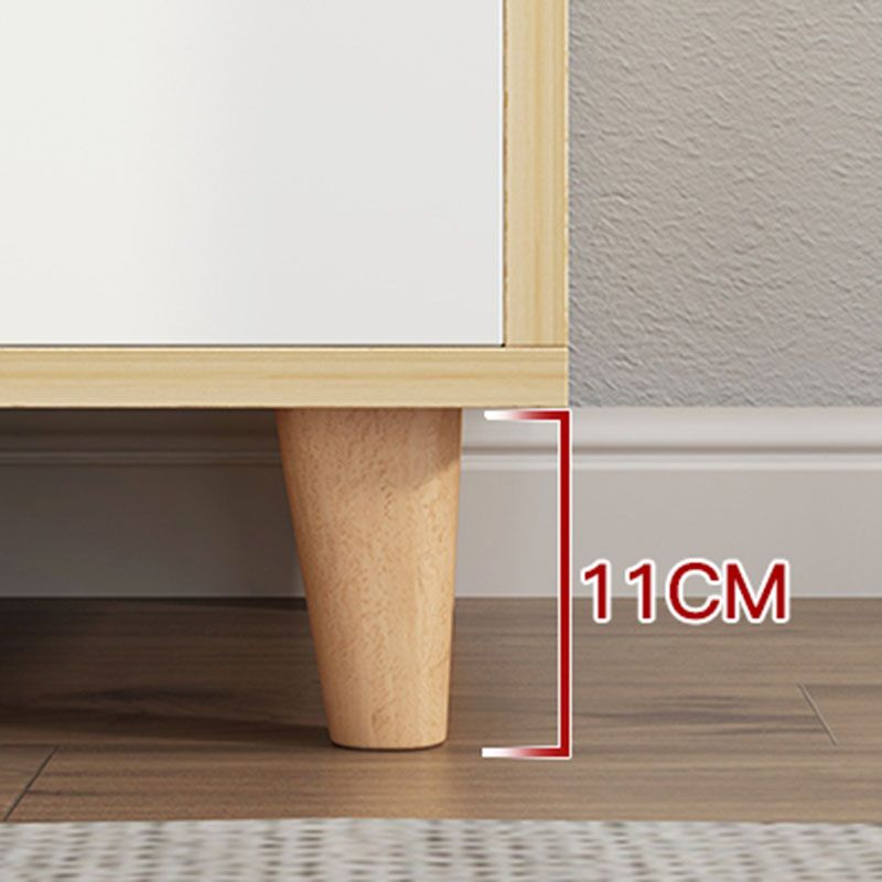 Contemporary Bedroom Chest Engineered Wood Storage Chest with Drawers