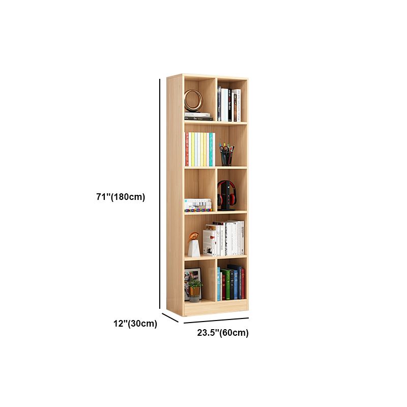 Standard Pine Shelf Bookcase Contemporary Natural Book Shelf