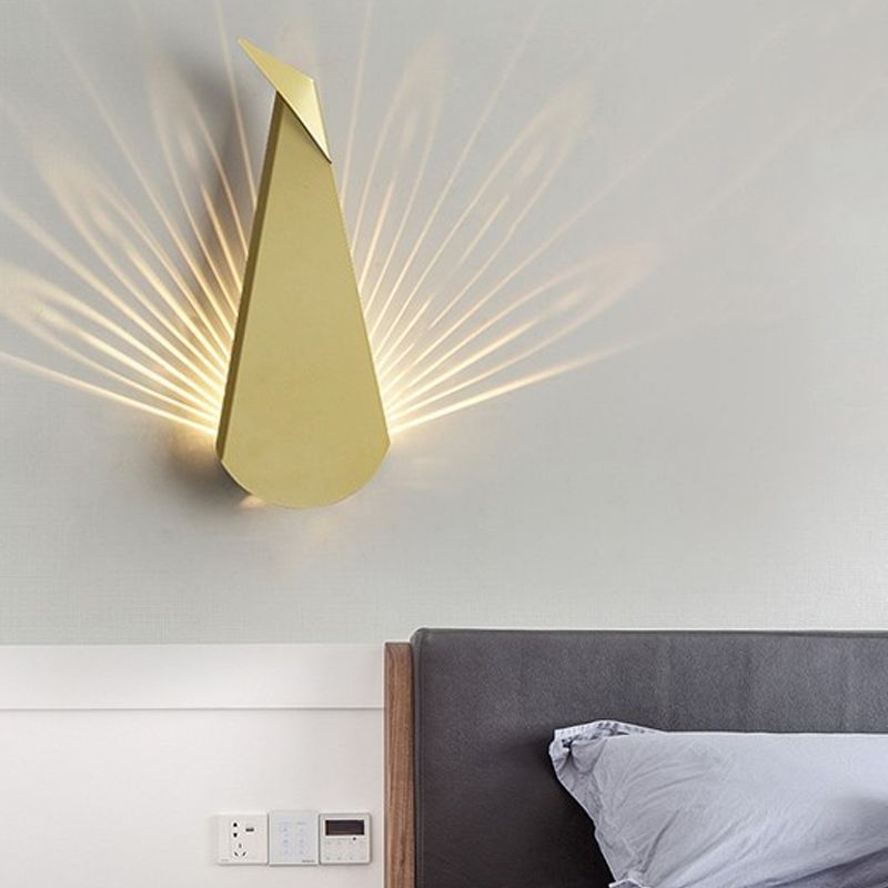 Kunstdekor Tier Wandlampe Metall Wohnzimmer LED LED Leuchte Leuchte