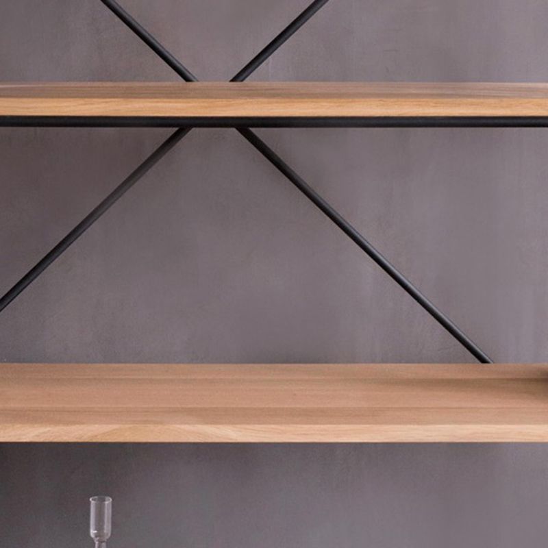 Industrial Style Etagere Bookshelf Vertical Shelf Bookcase for Home