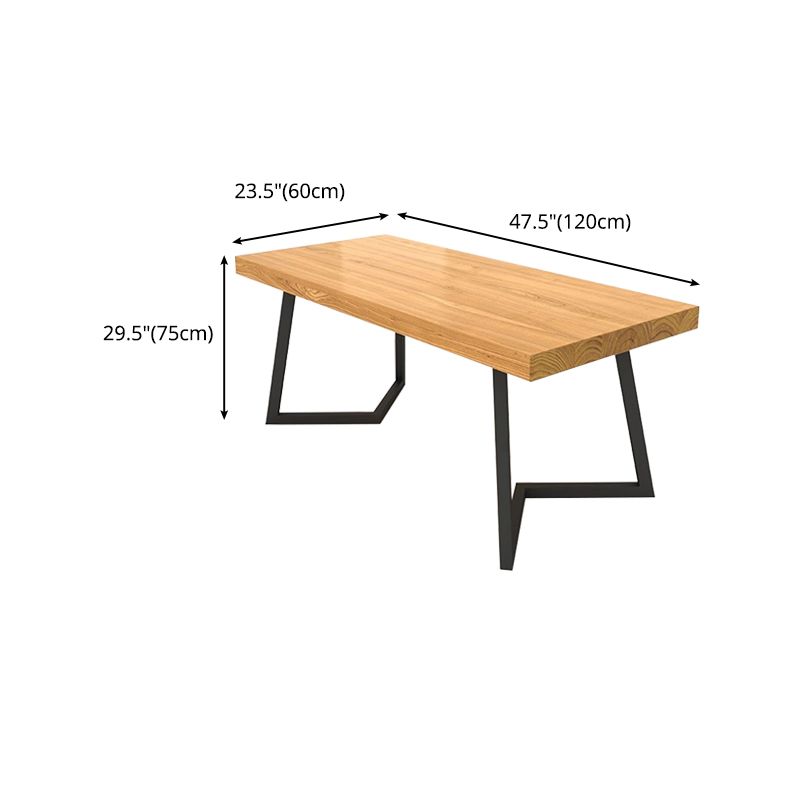 Industrial 1/2/5/6/7 Pieces Dining Set Solid Wood Dining Table for Home Use