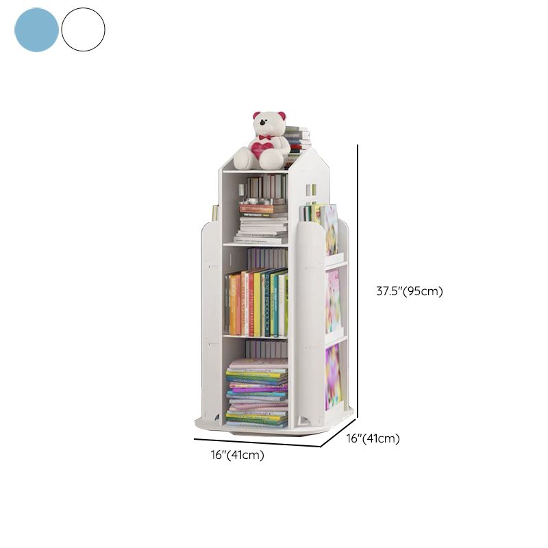 Scandinavian Open Back Standard Bookshelf Engineered Wood Bookcase