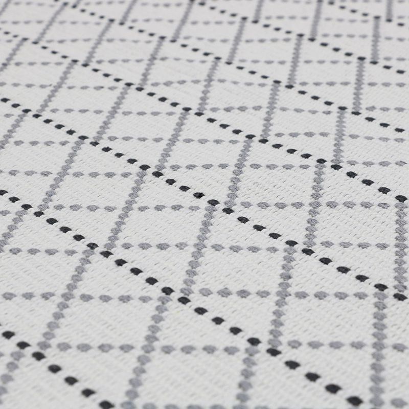 Trendy Multicolor Boho Rug Cotton Trellis Area Rug Machine Washable Carpet with Tassel for Door