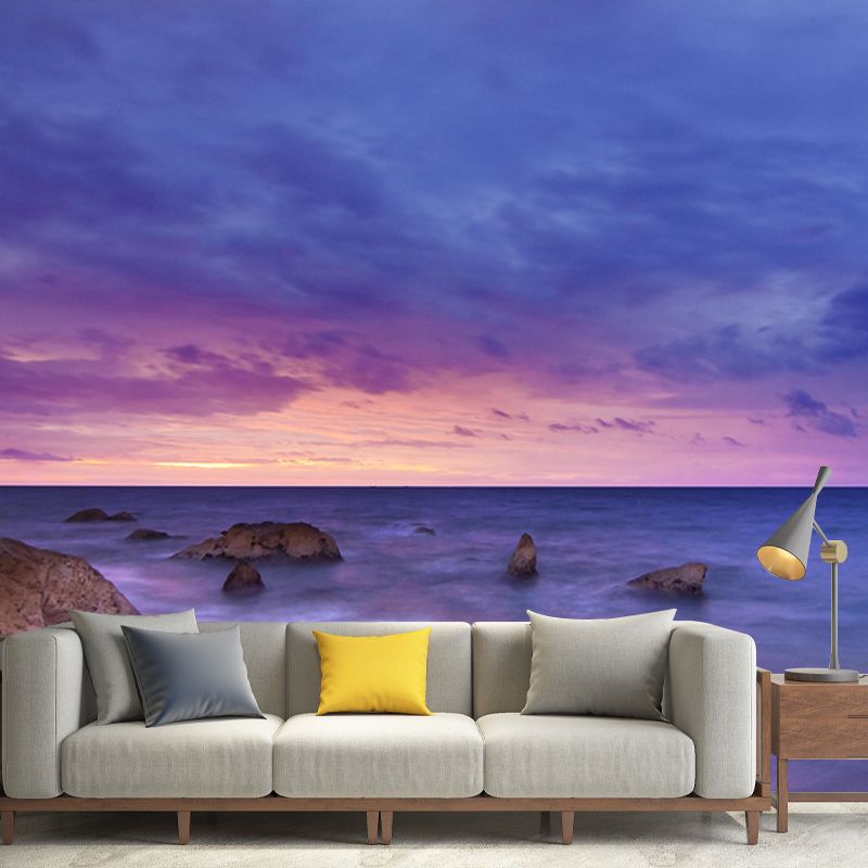 Tropical Beach Shore Wall Mural Waterproof Wall Decor for Guest Room, Customised