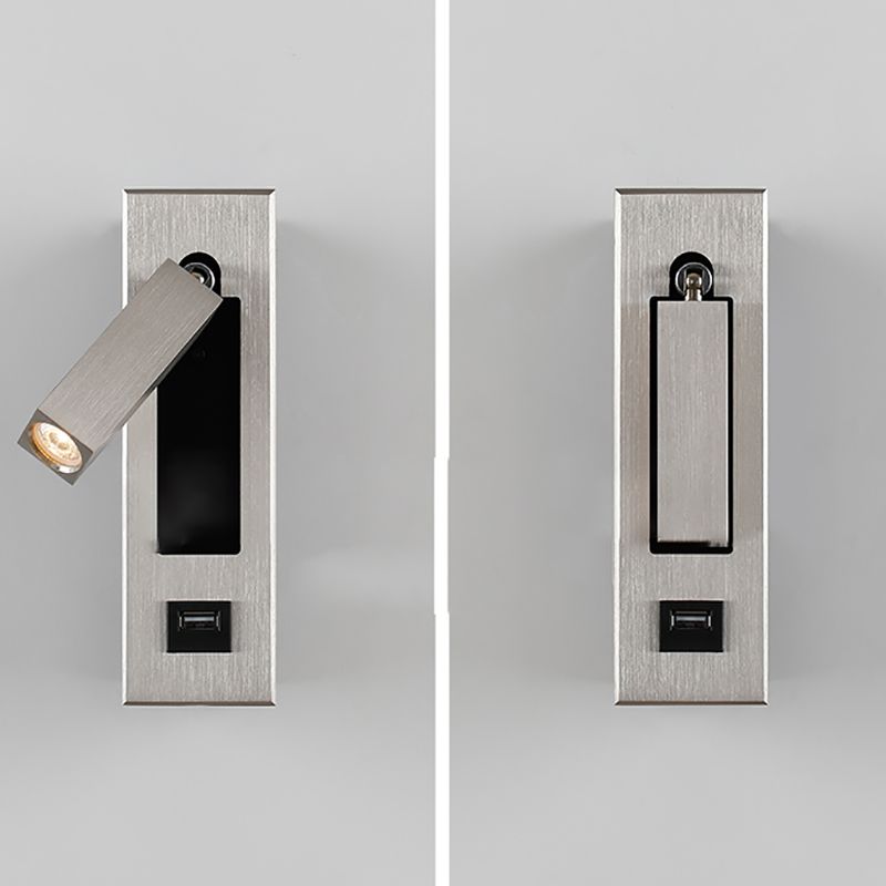 Modern Style Wall Sconce Metal 1 Light Wall Lighting for Bedside