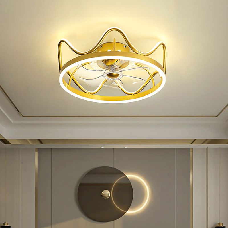 Kronendedecke Leuchte Leuchte stilvolle moderne Acrylschlafzimmer -LED -LED -Halbflush Mount Lampe