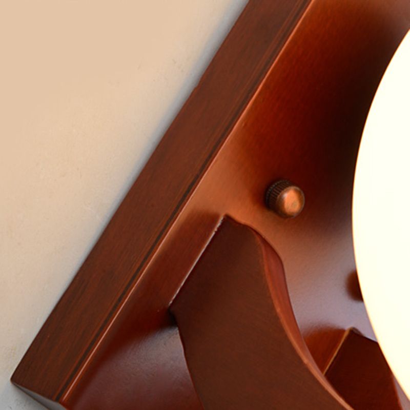 Forma de la pelota Iluminación apliques contemporáneos accesorios de iluminación de pared marrón contemporánea