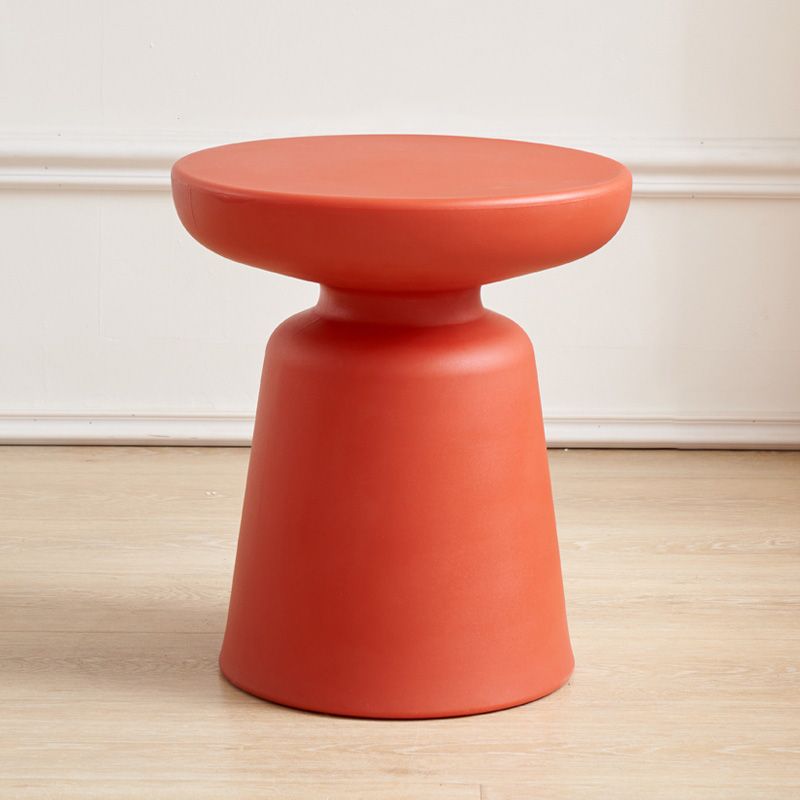 Pedestal End Table Plastic Round Side Sofa Side Accent Table