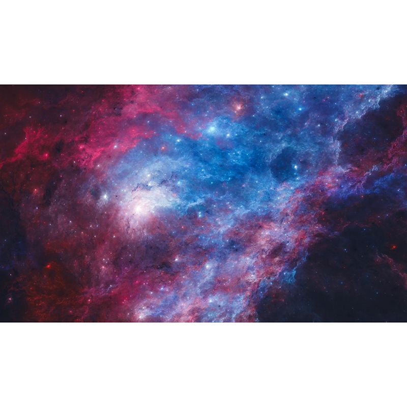 Starry Sky Mural Modern Smooth Wall Art in Dark Color for Children Bedroom