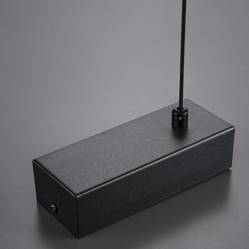 Lumo moderno a sospensione per lampadario lineare dell'isola della cucina Luce sospesa in nero