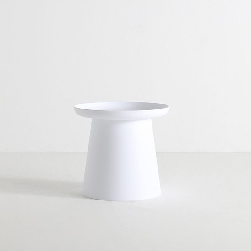 Pedestal Base Design Cocktail Table RoundSolid Wood/acrylic Top Coffee Table