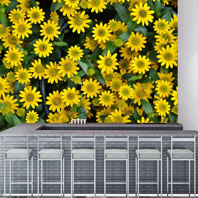 Different Flower Wall Mural Mildew Resistant Environment Friendly Wall Decor