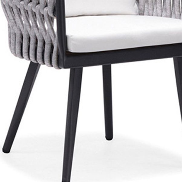 Boho 1/5/7 Pieces Metal Dining Set Stone Dining Table Set for Outdoor