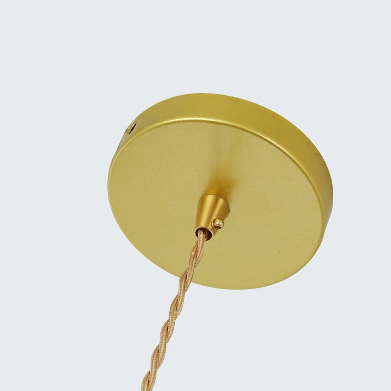 Comedor geométrico Luz de lámpara colgante de estilo loft techo colgante de oro de metal