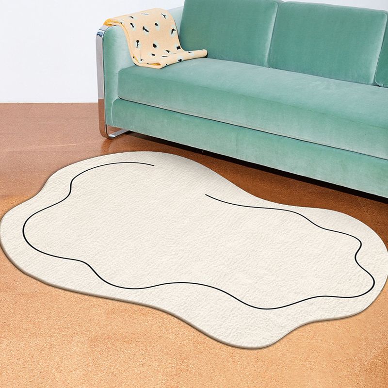 Chapeur de chambre intérieure décontractée Chapine de tapis de couleur pure en polyester