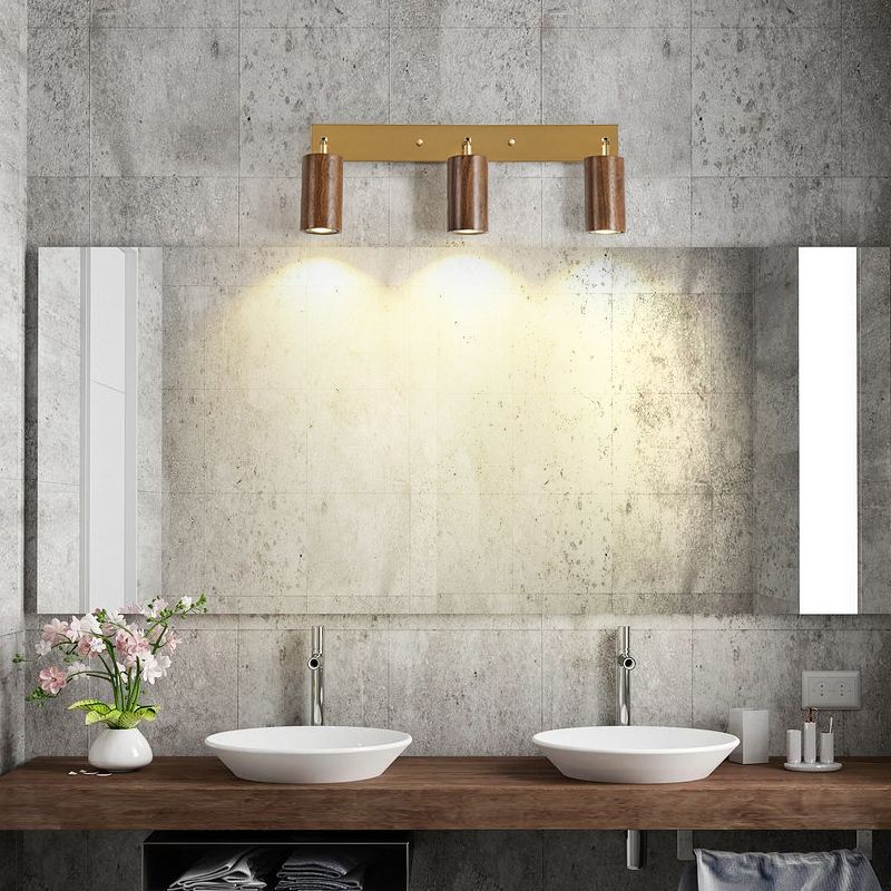 Économie tubulaire rotative Gamique en bois nordique LED LED MALLED MURD