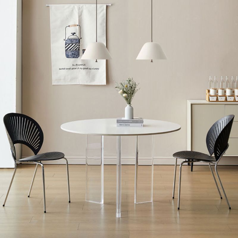 Modern Stone Table Round 3 Legs Base Dining Table for Kitchen