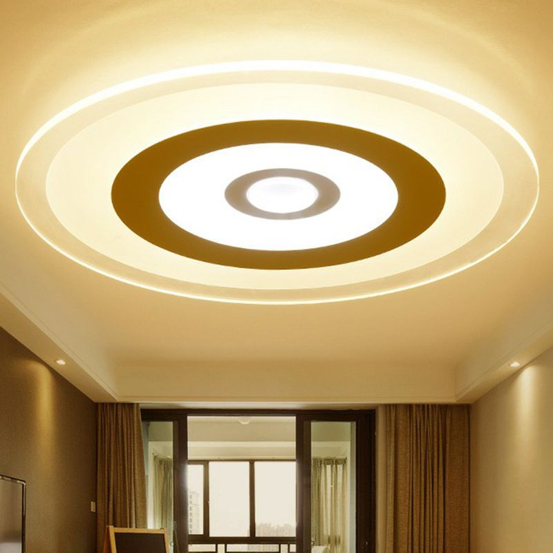 Extra-Thin Round LED Flush Mount Light Simplicity Acrylic White Flush Mount Ceiling Light