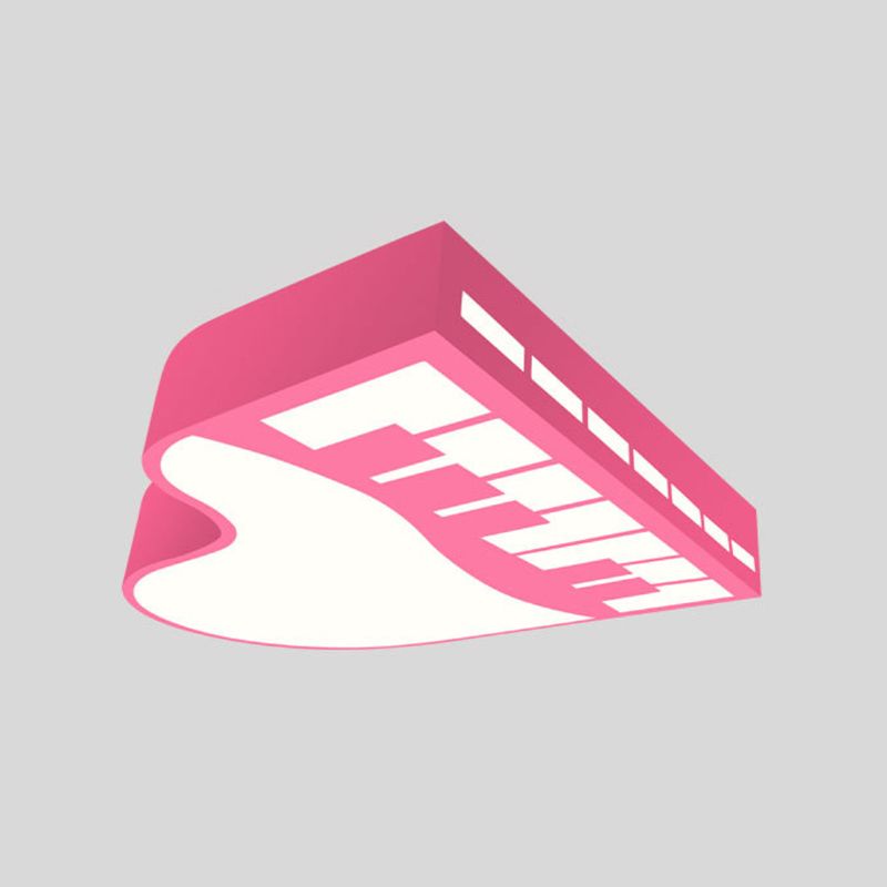 Cartoon LED Hanging Chandelier Piano Pendant Light Kit with Acrylic Shade for Corridor