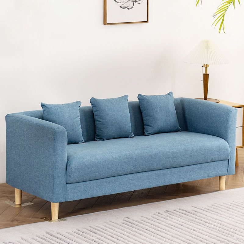 Faux Leather 3-seater Sofa Tuxedo Arm Stain Resistant 23.62" Wide