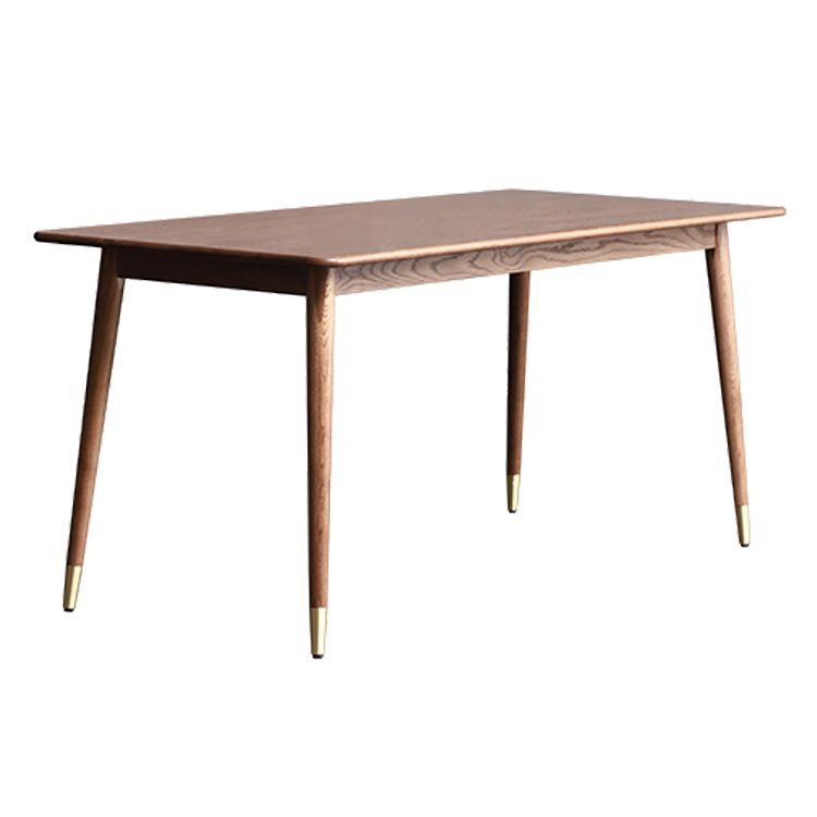 Mesa de comedor de madera rectangular mesa blanca moderna en la naturaleza con 4 patas