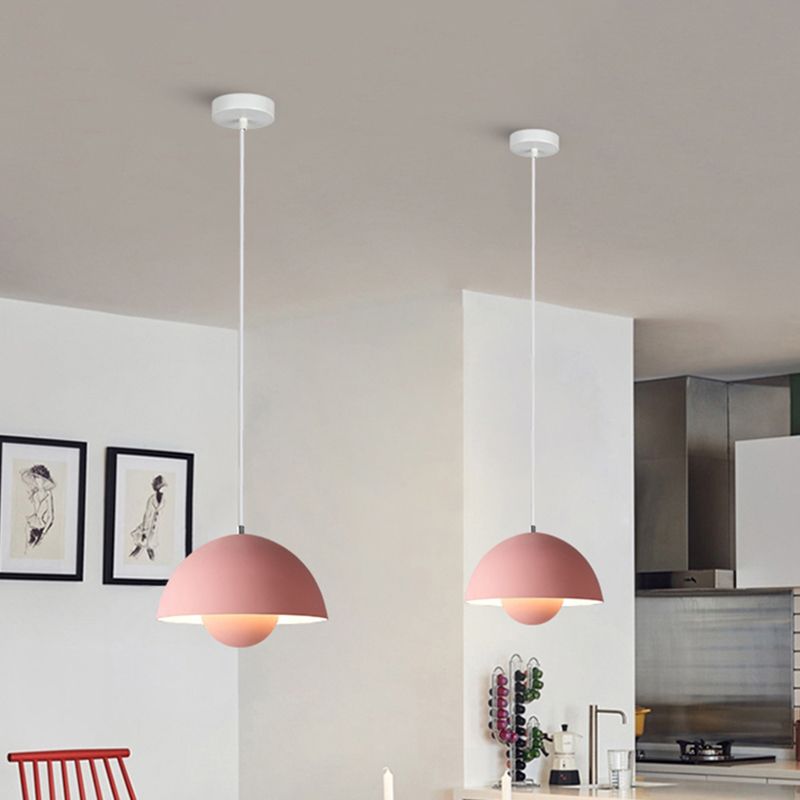 Domina Domina Caballero colgante Cosco Ligero de metal Macaron Cosculado de iluminación de iluminación