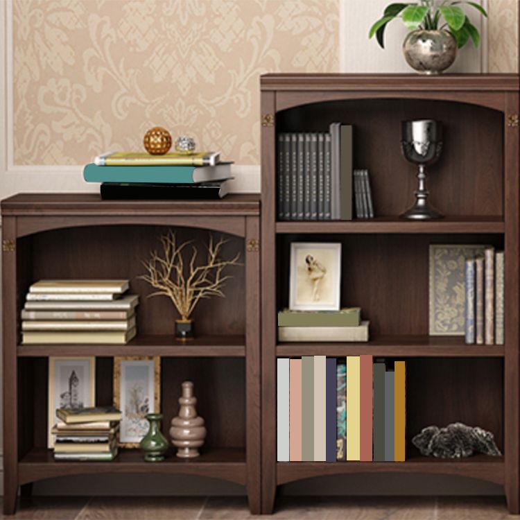 Contemporary Vertical Standard Bookcase Wooden Closed Back Bookcase