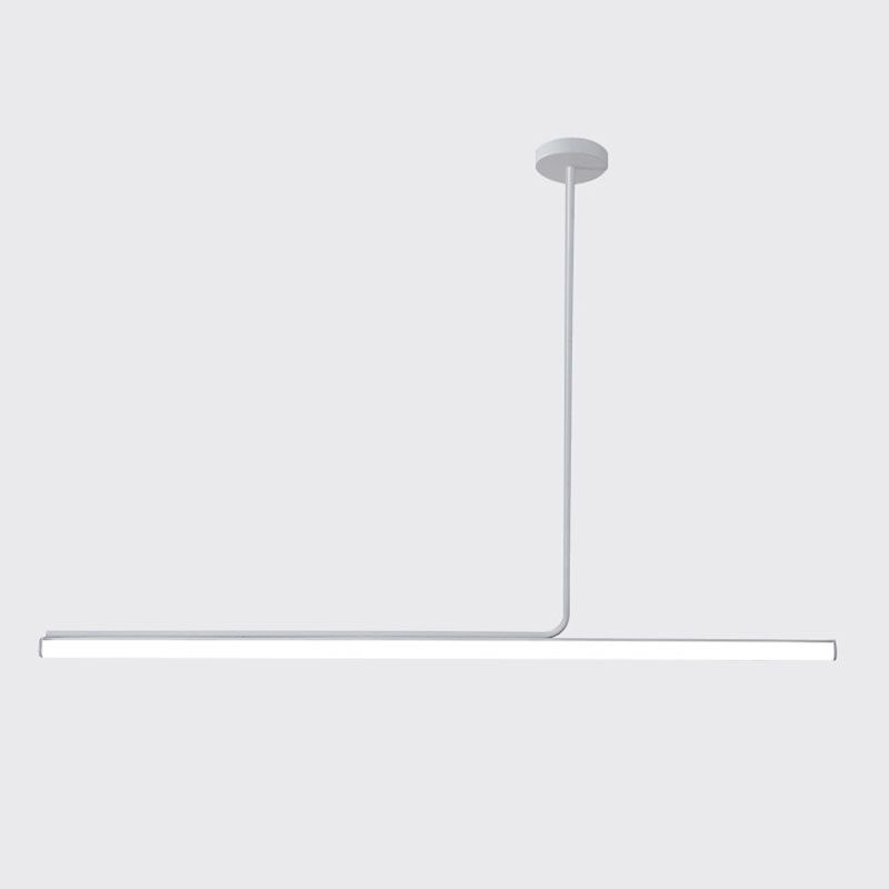 Modern Strip Chandelier Lighting Metal LED Dining Room Island Chandelier