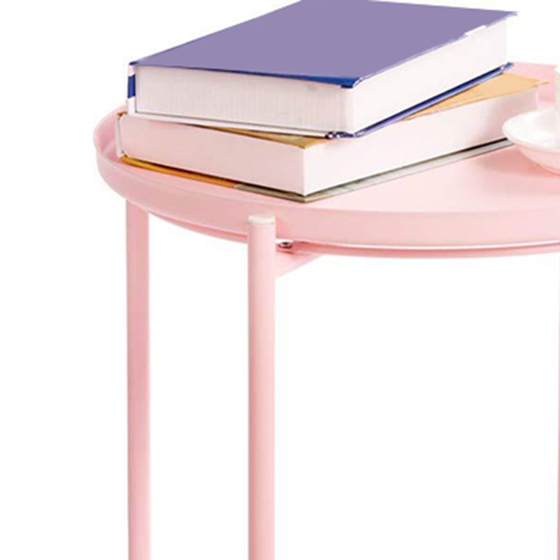 4 Legs Base Design Cocktail Table Multi-color Selection of Metal Iron Round Coffee Table