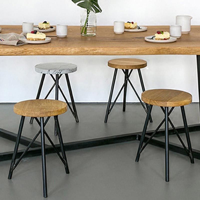 Pine Wood Top Dining Table Rectangle Solid Wood Table with Sled Base