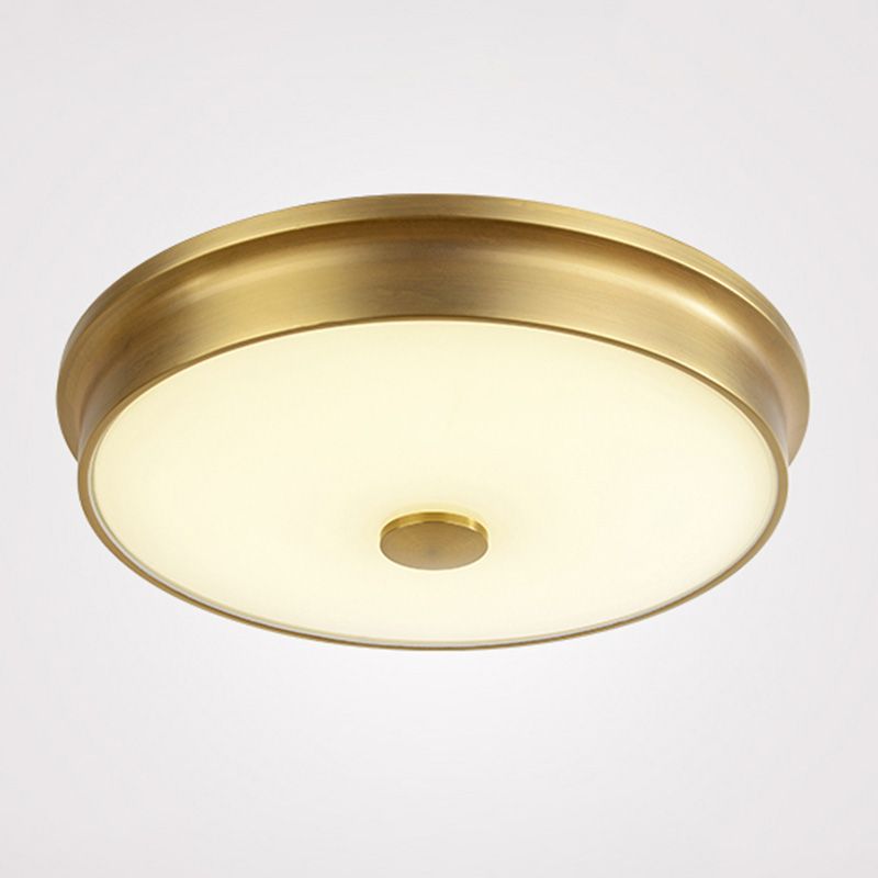 Modern Style Geometric Flush Mount Light Glass 1-Light Flush Ceiling Lights