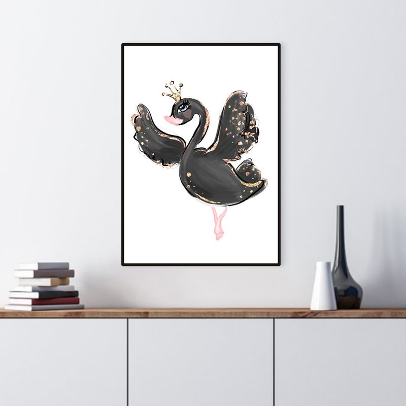 Kids Style Lively Dancing Canvas Soft Color Textured Painting for Bedroom, Multiple Sizes