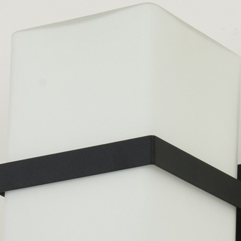 Contemporary Wall Sconce Glass Outdoor Wall Light Fixture for Courtyard