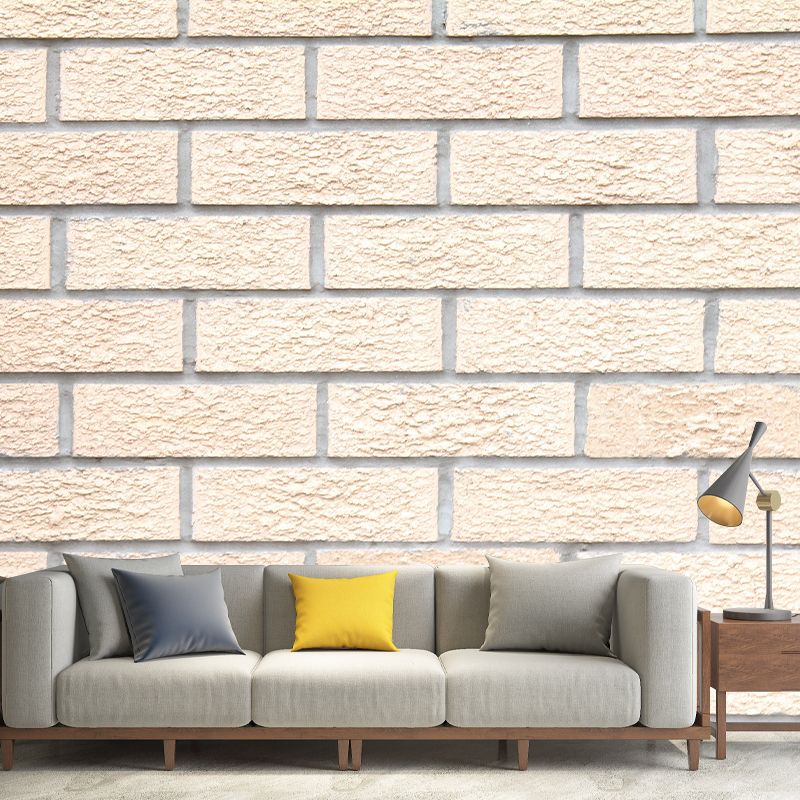 Brick Wall Style Mural Moisture Resistant Living Room Bedroom Wall Covering