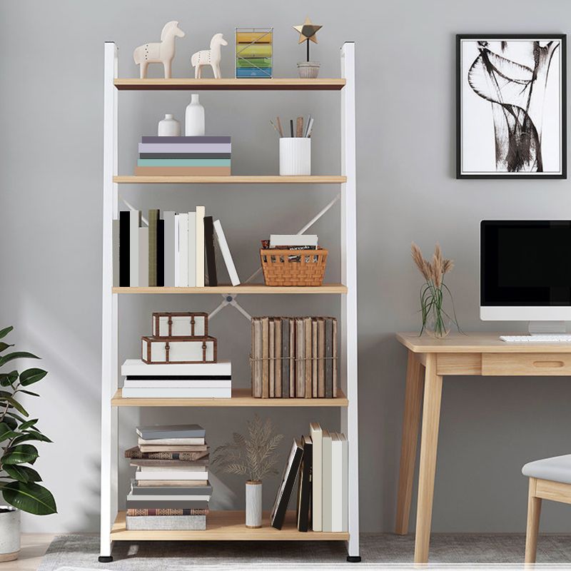 11.8" Wide Ladder Book Shelf Contemporary Style Home Metal Bookshelf