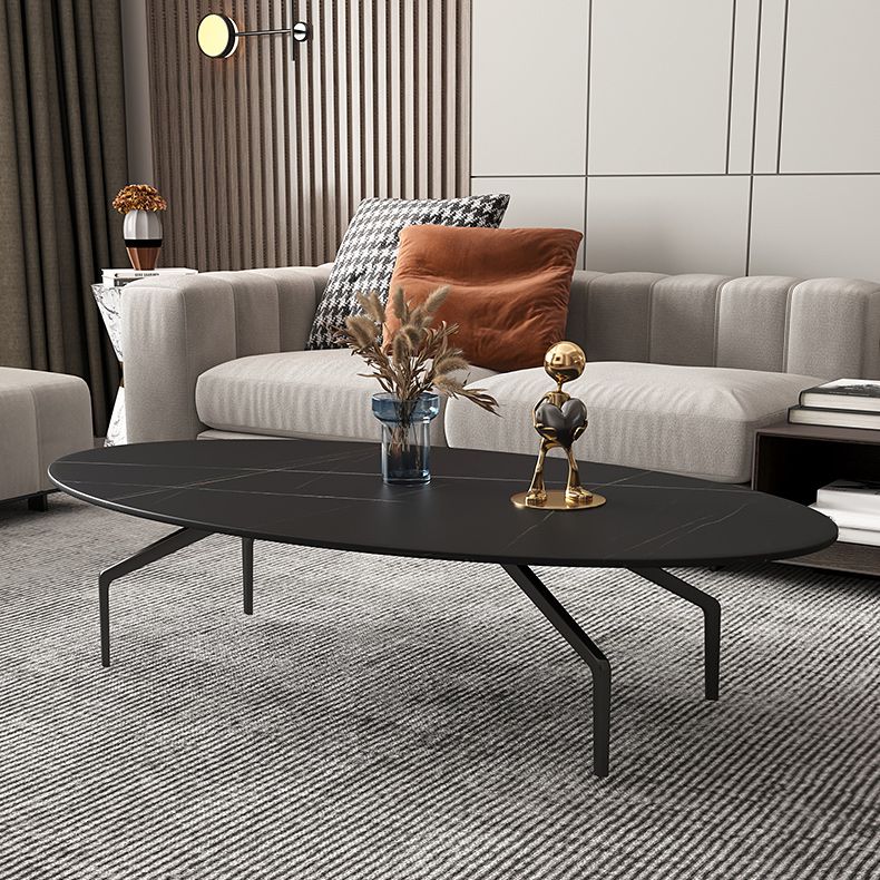 Glam Slate Coffee Cocktail Table 4 Legs Cocktail Table for Living Room