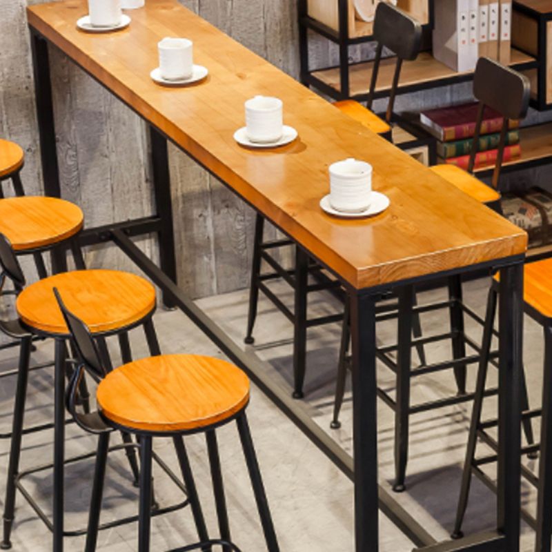 Coffee Shop 1/2/5/8 Pieces Table and Stool Set Rectangle Glam Pub Dining Set