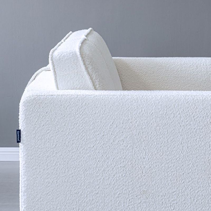 37" Wide Scandinavian Sofa Futon Foldable Upholstered Sleeper Sofa