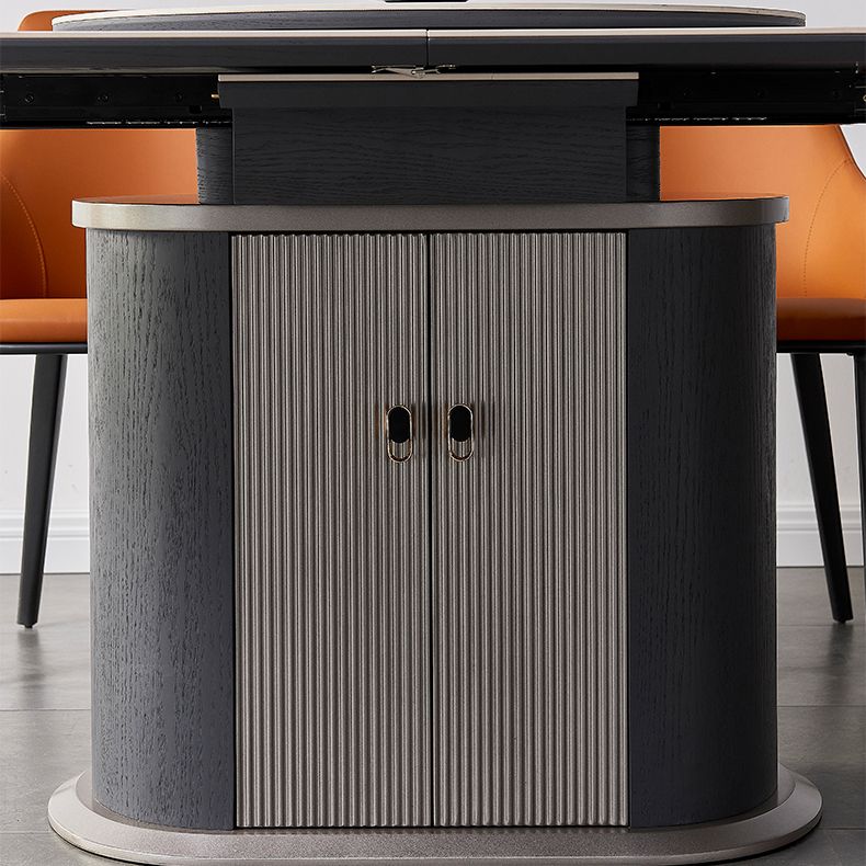 Modern Style Sintered Stone Dining Round Table Set 1/4/5/7 Pieces Dining Set