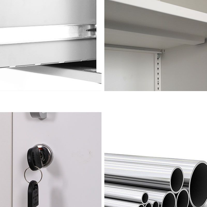 Basic Metal File Cabinet Solid Color Storage Shelve Locking File Cabinet for Office