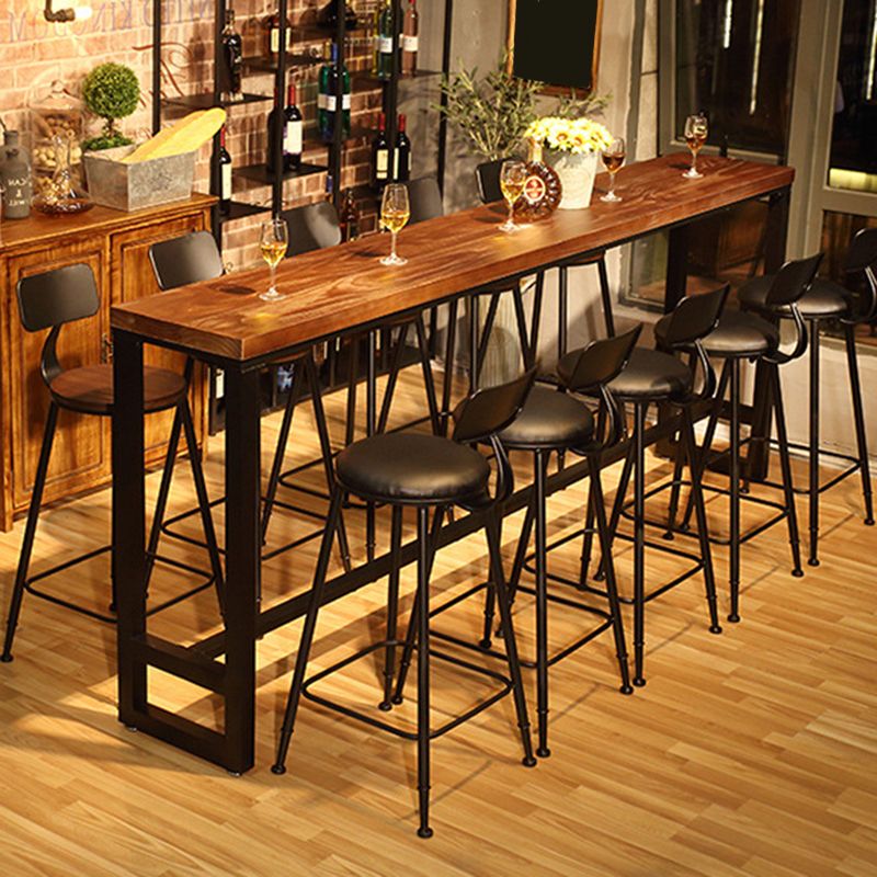 1/6/11 Pieces Bar Stool and Table Set Industrial Pub Dining Set