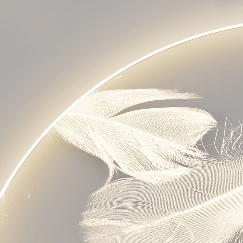 Plafonnier circulaire en métal doré, montage encastré, Style moderne, pour chambre à coucher